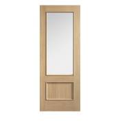 Oak Murcia Glazed Internal Door Wooden Timber